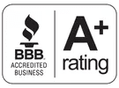 partner-2 BBB Accredited Business logo with an A+ rating.